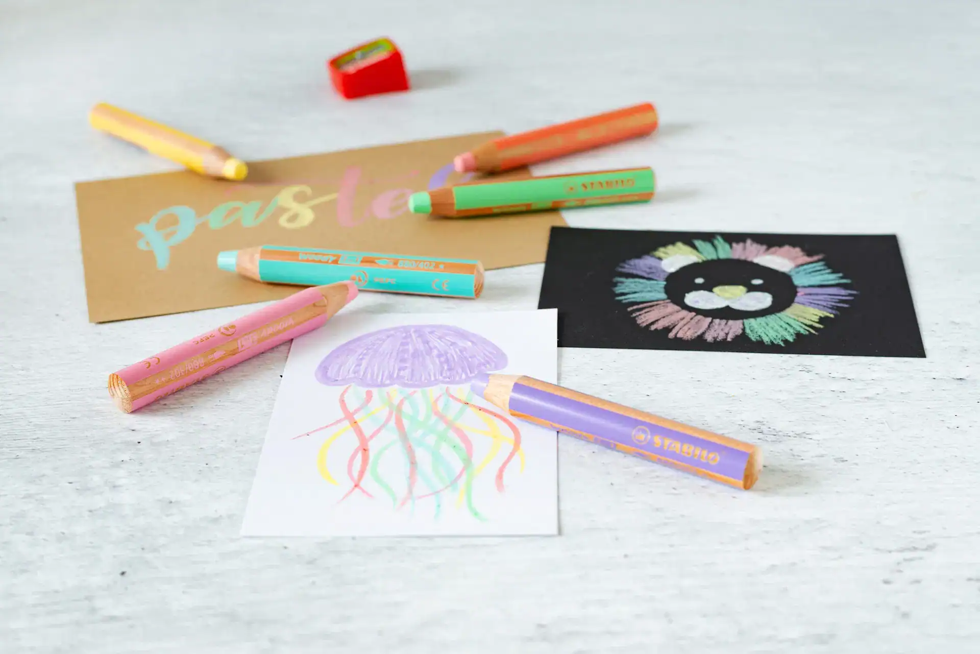 Kleurpotlood peuter 18 stuks Set 2 – STABILO woody 3 in 1 + slijper + penseel (kopie) - Afbeelding 6