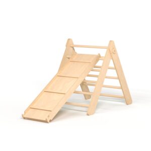 Pikler Driehoek met Dubbelzijdige Plank – Naturel