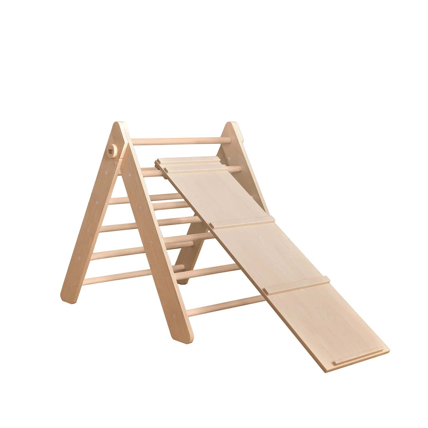 Pikler Driehoek met Dubbelzijdige Plank – Naturel