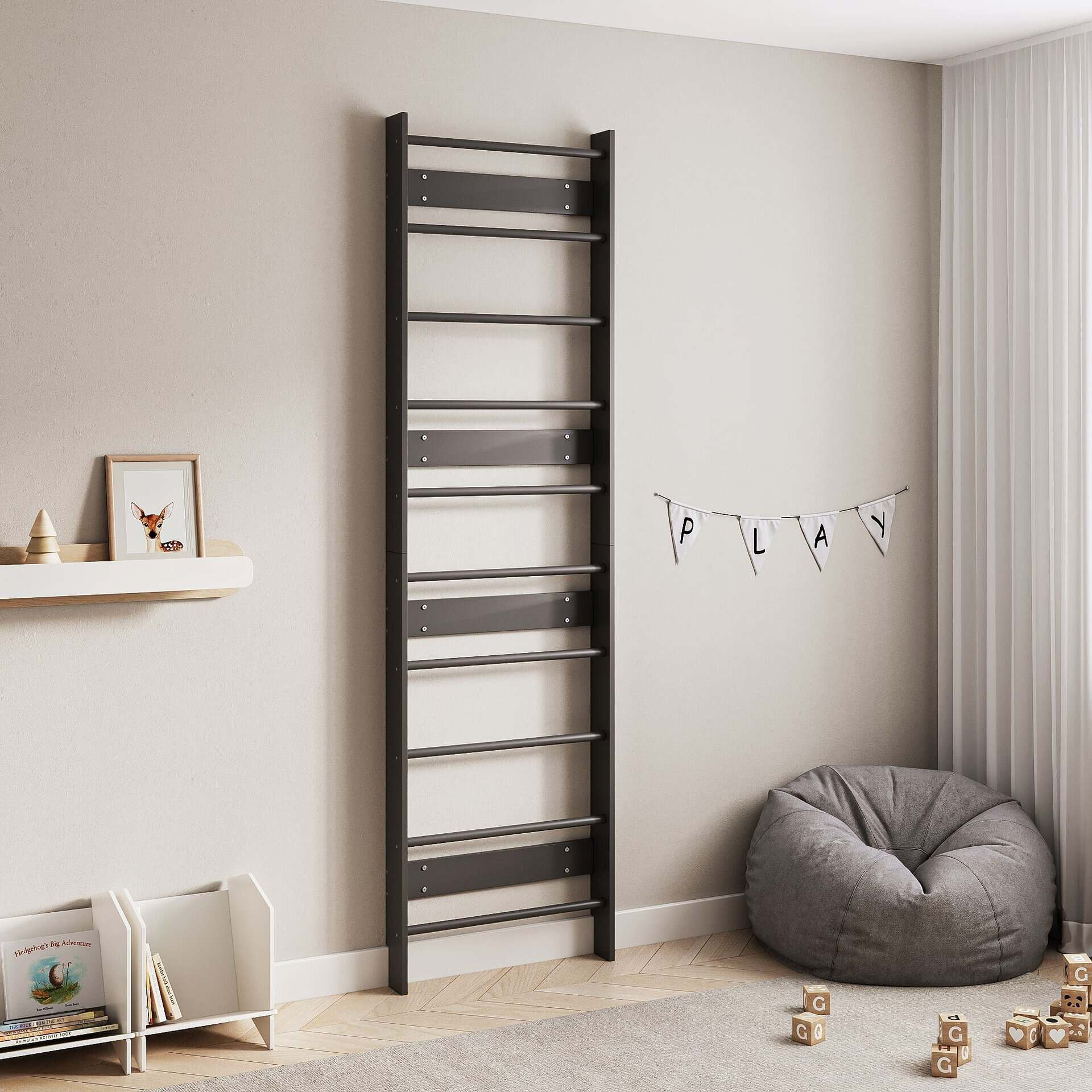 EVERGYM – Houten Zweedse Wand voor Kinderen | BusyKids - Afbeelding 10