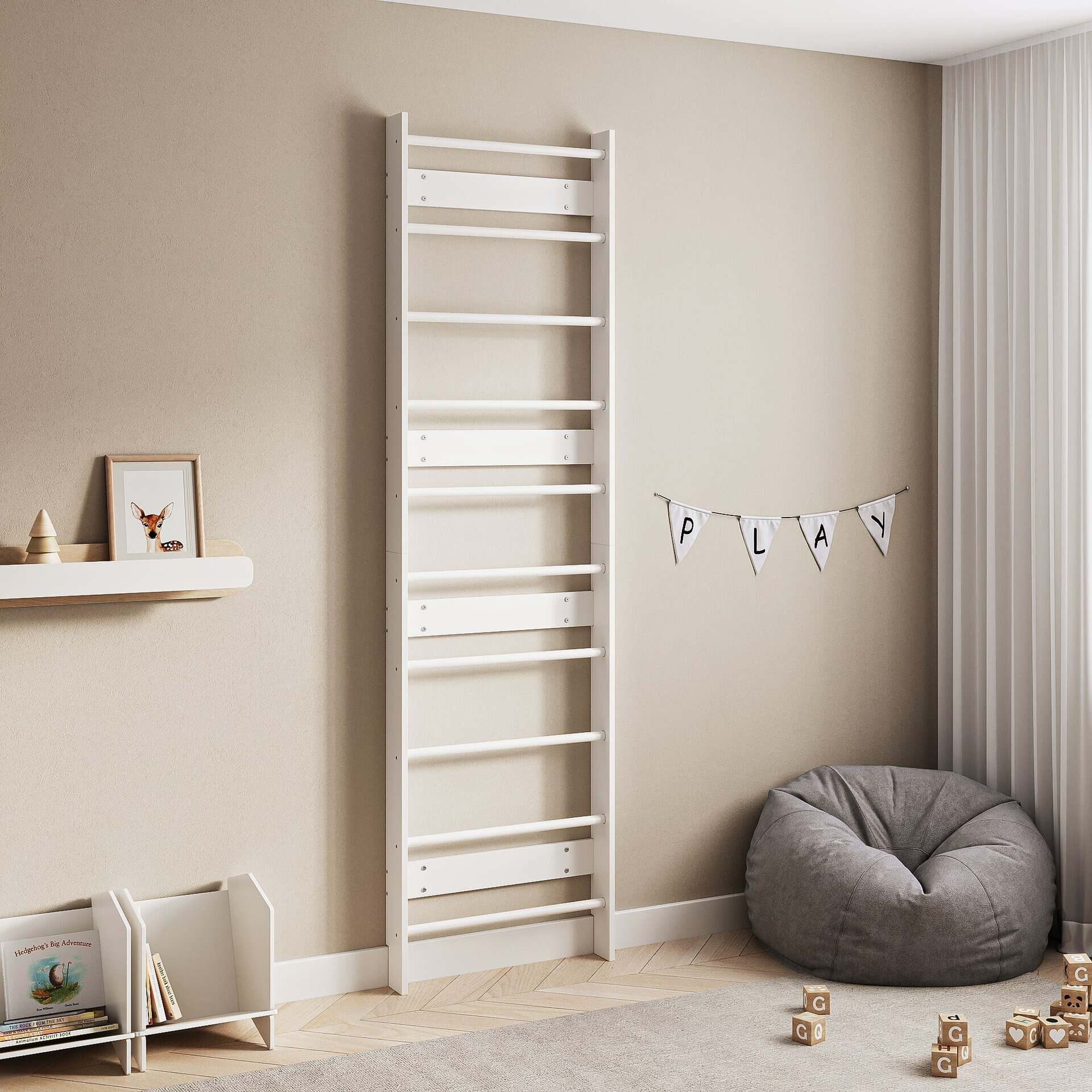 EVERGYM – Houten Zweedse Wand voor Kinderen | BusyKids - Afbeelding 8