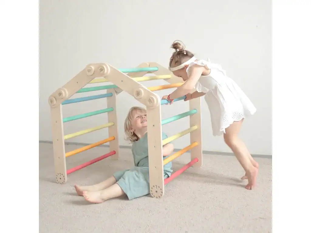 Klimset S Bright – Kleurrijk Houten Klimtoestel